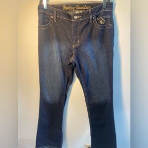 Harley-Davidson Women's Dark Blue Boot Cut Jeans